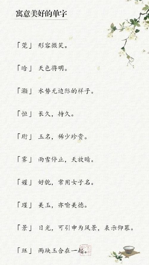 夏起名字的寓意